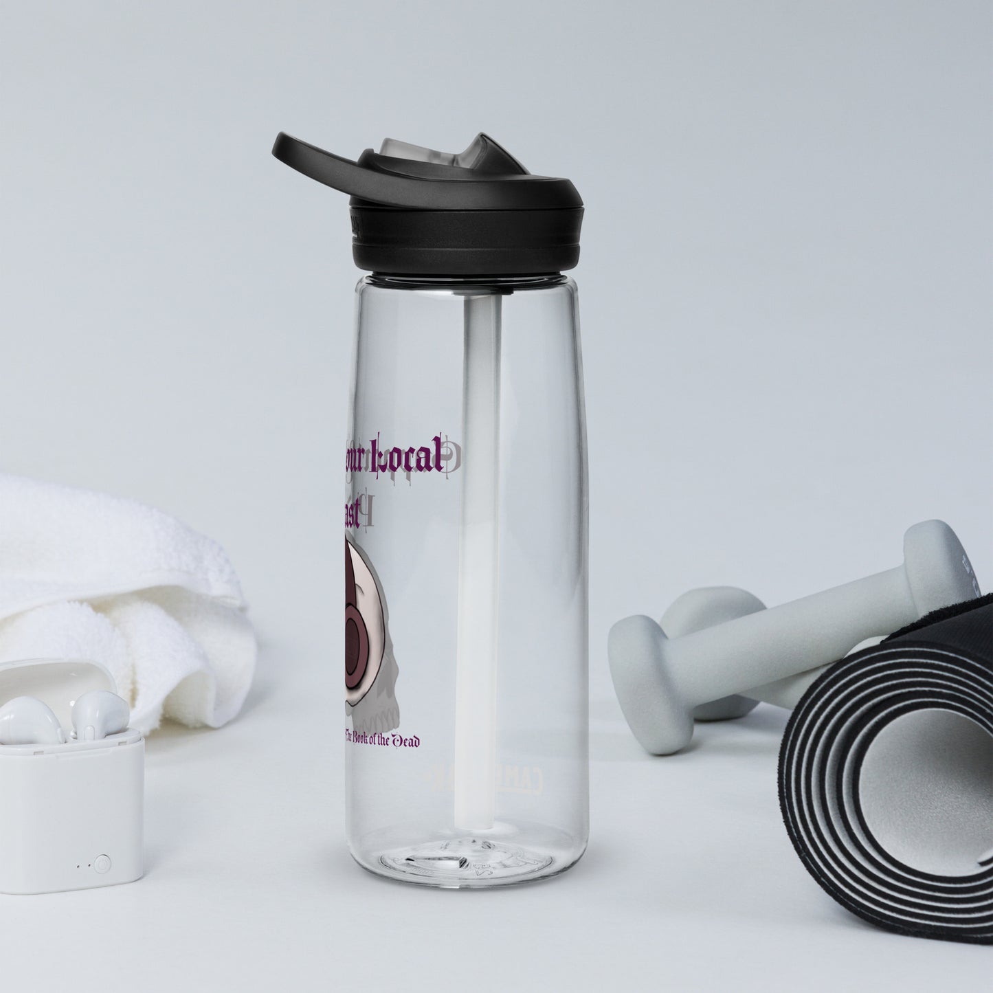 Support Your Local Podcast BOTD Sports water bottle