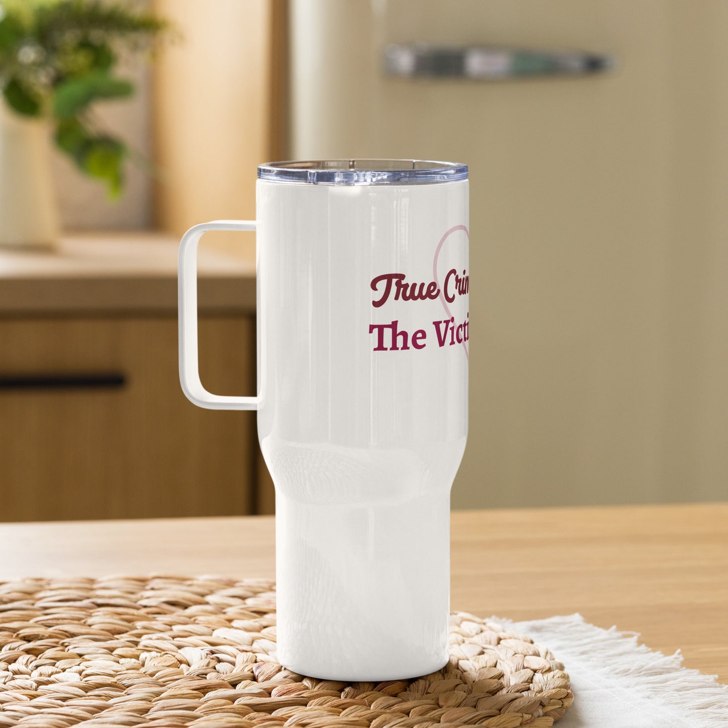 Victim Advocate Travel mug with a handle